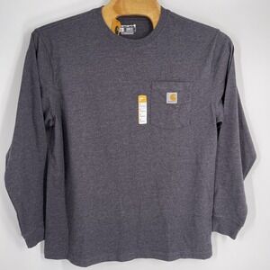 Carhartt‎ Men's Long Sleeve T-Shirt Loose Fit Heavyweight Pocket Tee Size Large